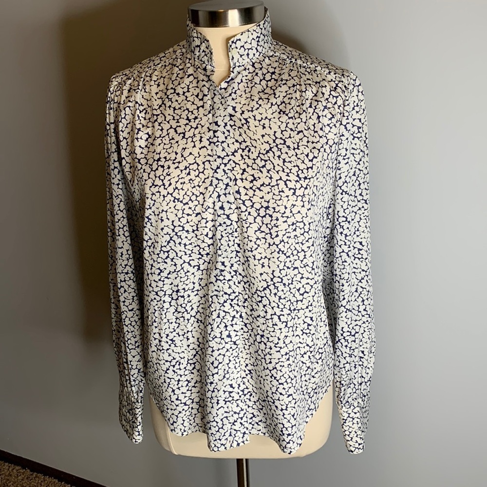 Creation Eton Blouse with tie, feels so nice, Sz  Small / 36, good condition
